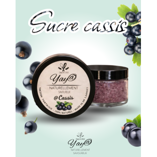 Sucre aromatisé aux cassis - 100g