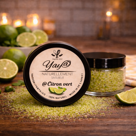 Sucre aromatisé au citron vert naturel- 100G