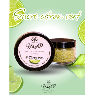 Sucre aromatisé au citron vert -100G