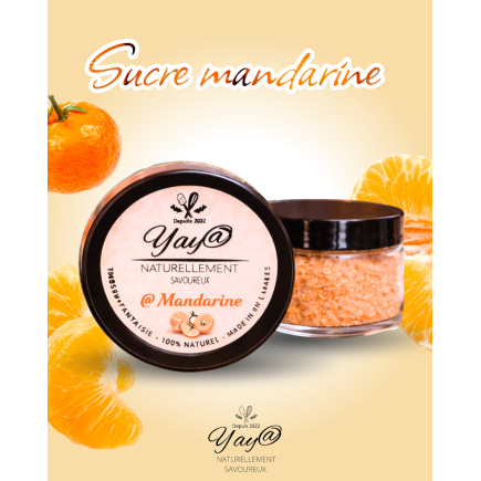 Sucre aromatisé à la mandarine - 100g