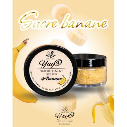 Sucre aromatisé banane - 100G