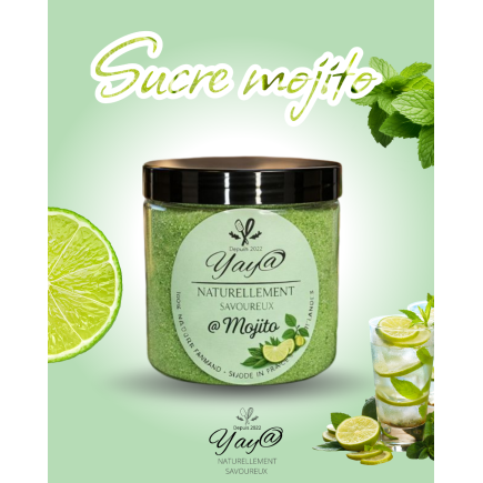 Sucre aromatisé au Mojito - 200g