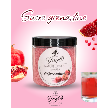 Sucre aromatisé à la grenadine - 200g