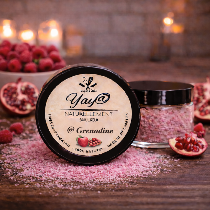 Sucre aromatisé à la grenadine - 100g Sucre aromatisé à la grenadine - 100g