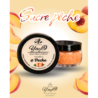 Sucre aromatisé à la pêche - 100g