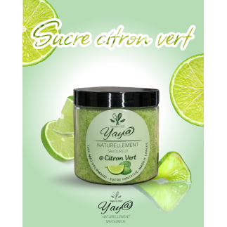 Sucre aromatisé au citron vert - 200g