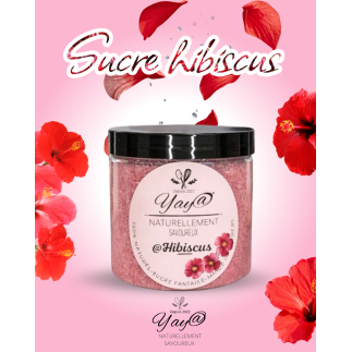 Sucre aromatisé à l'hibiscus - 200g