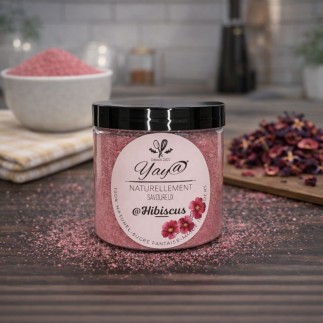 Sucre aromatisé à l'hibiscus 200g