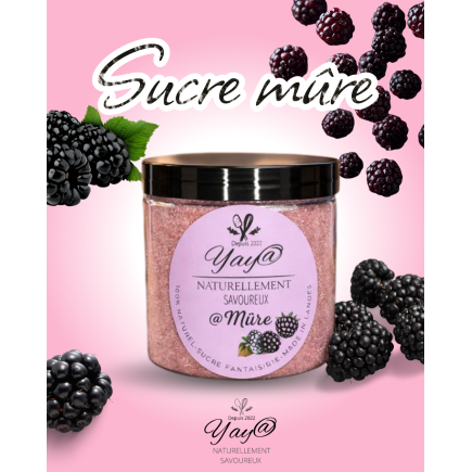 Sucre aromatisé à la mûre - 200g