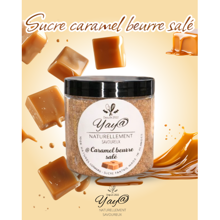 Sucre aromatisé au caramel beurre salé - 200g
