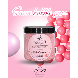 Sucre aromatisé bubble gum fraise- 200G