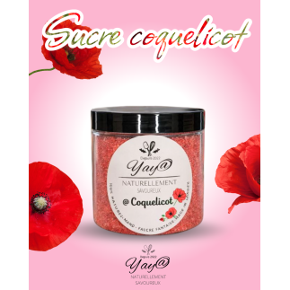 Sucre aromatisé au coquelicot - 200g