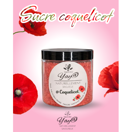 Sucre aromatisé au coquelicot - 200g
