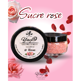 Sucre aromatisé à la rose - 100g