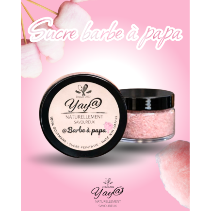 Sucre aromatisé à la barbe à papa - 100g