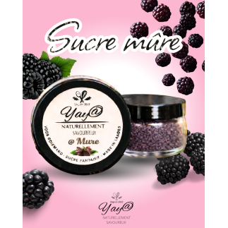 Sucre aromatisé à la mûre - 100g