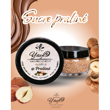 Sucre aromatisé au praliné - 100g