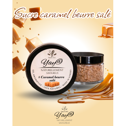 Sucre aromatisé au caramel beurre salé - 100g