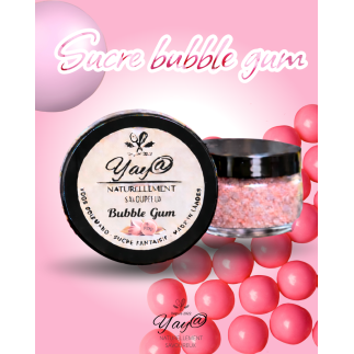 Sucre aromatisé au bubble gum fraise - 100g