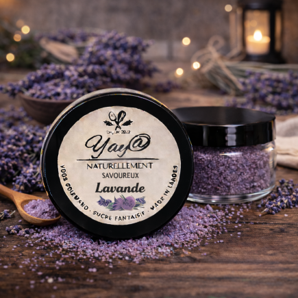 Sucre aromatisé à la lavande 100g