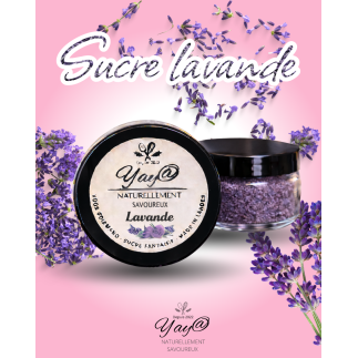 Sucre aromatisé à la lavande - 100g