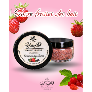 Sucre aromatisé aux fraises des bois - 100g