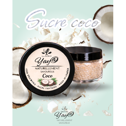 Sucre aromatisé à la coco - 100g