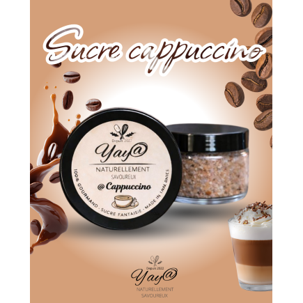 Sucre aromatisé au cappuccino - 100g