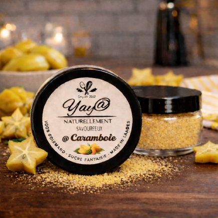 Sucre Aromatisé Carambole – Pot 100 g
