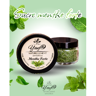 Sucre aromatisé à la menthe forte - 100g