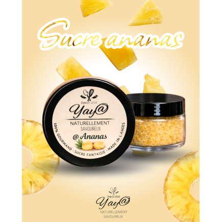 Sucre aromatisé à l'ananas - 100g