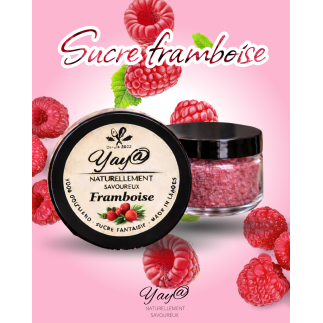 Sucre aromatisé à la framboise - 100g