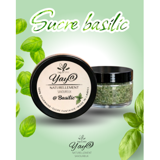 Sucre aromatisé au basilic - 100g