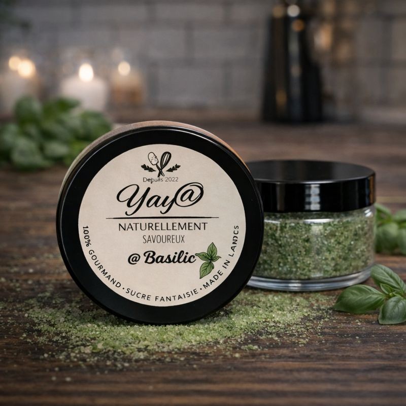 Sucre aromatisé au basilic - 100g