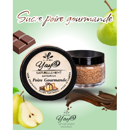 Sucre aromatisé à la poire gourmande - 200g