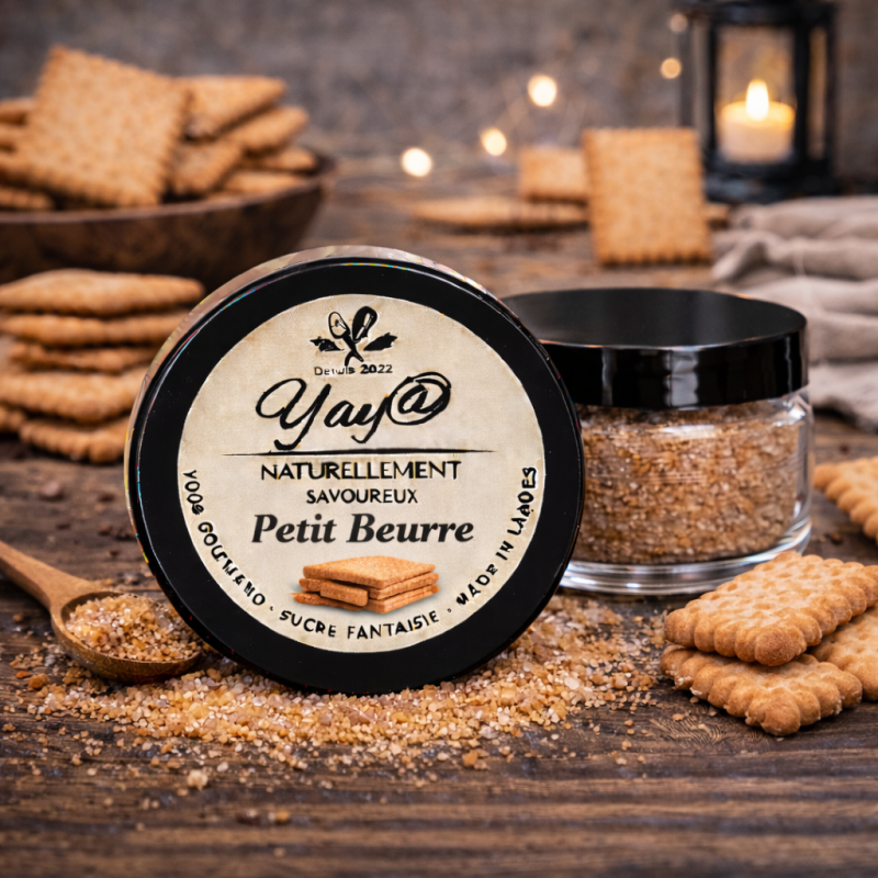 Sucre aromatisé au petit beurre - 100g Sucre aromatisé au petit beurre - 100g