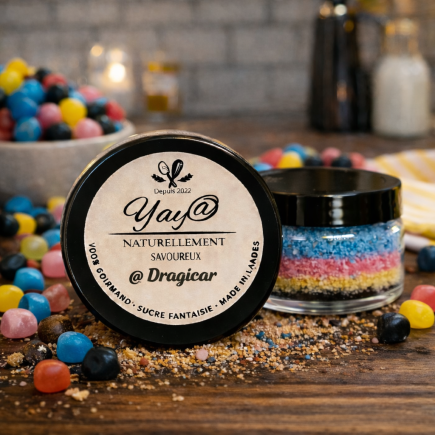 Sucre aromatisé aux dragi'car 100g