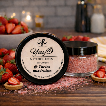 Sucre aromatisé à la tarte aux fraises 100g