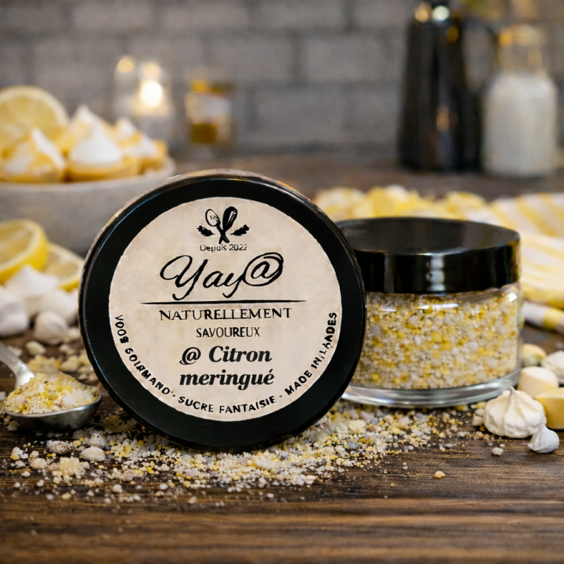 Sucre aromatisé au citron meringué - 100g
