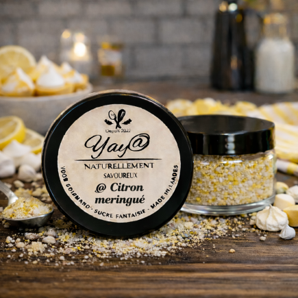 Sucre aromatisé au citron meringué 100g