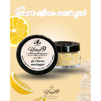 Sucre aromatisé au citron meringué - 100g