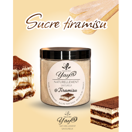 Sucre aromatisé au tiramisu - 200g
