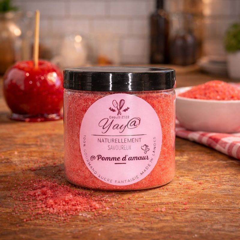 Sucre aromatisé à la pomme d'amour - 200g