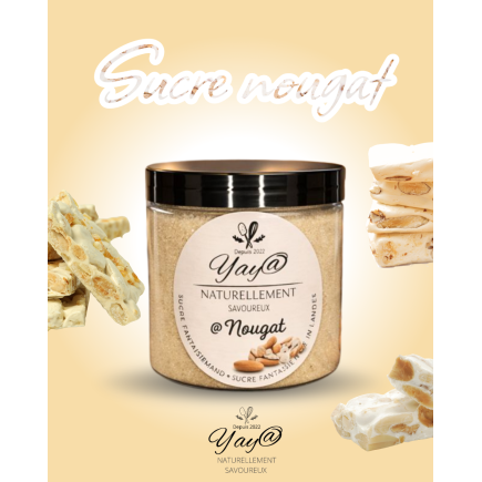 Sucre aromatisé au nougat - 200g
