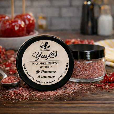 Sucre aromatisé à la pomme d'amour 100g