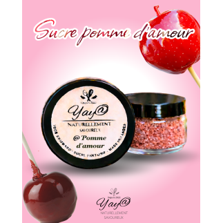 Sucre aromatisé à la pomme d'amour - 100g