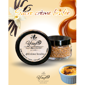 Sucre aromatisé à la crème brulée - 100g