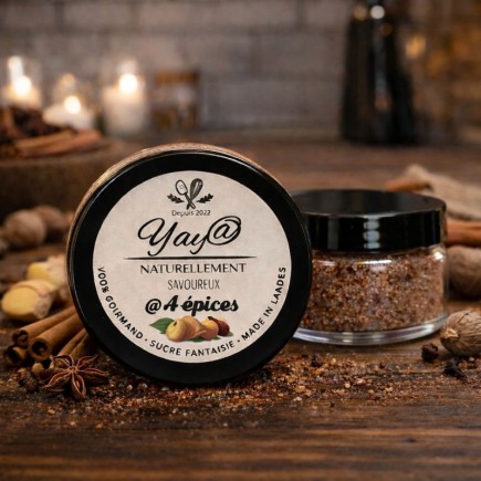 Sucre aromatisé aux 4 épices 100g