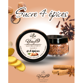 Sucre aromatisé aux 4 épices- 100g