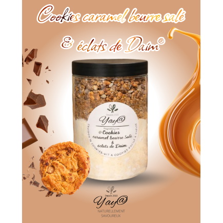 Kit à cookies – caramel beurre salé & éclats de daim®
